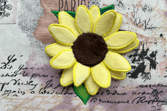 3 D Sunflower-embroidery Appliqué Review