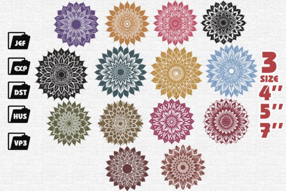 Set of 15 Mandala Sunflowers Review